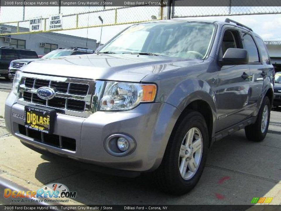 2008 Ford Escape Hybrid 4WD Tungsten Grey Metallic / Stone Photo #1