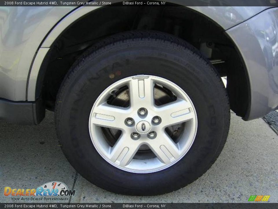 2008 Ford Escape Hybrid 4WD Tungsten Grey Metallic / Stone Photo #2