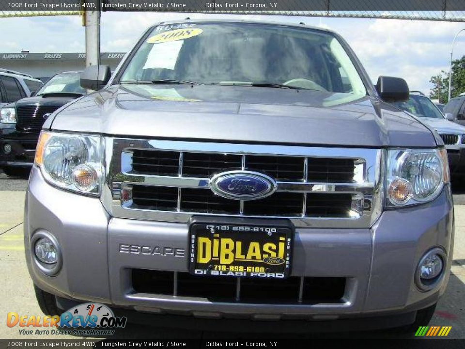 2008 Ford Escape Hybrid 4WD Tungsten Grey Metallic / Stone Photo #4