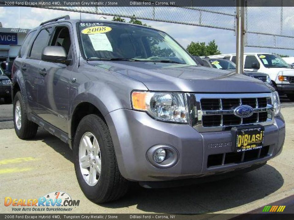 2008 Ford Escape Hybrid 4WD Tungsten Grey Metallic / Stone Photo #5