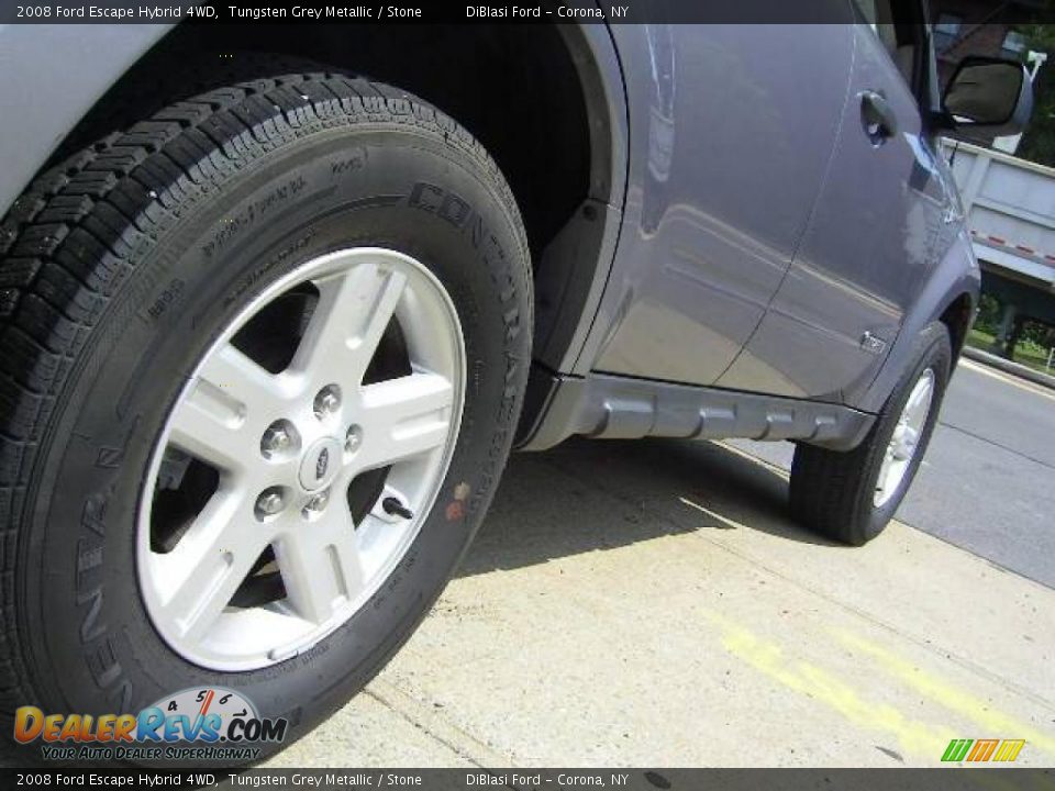 2008 Ford Escape Hybrid 4WD Tungsten Grey Metallic / Stone Photo #15