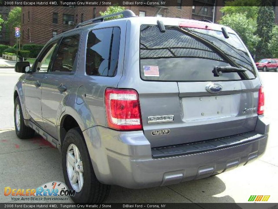 2008 Ford Escape Hybrid 4WD Tungsten Grey Metallic / Stone Photo #20