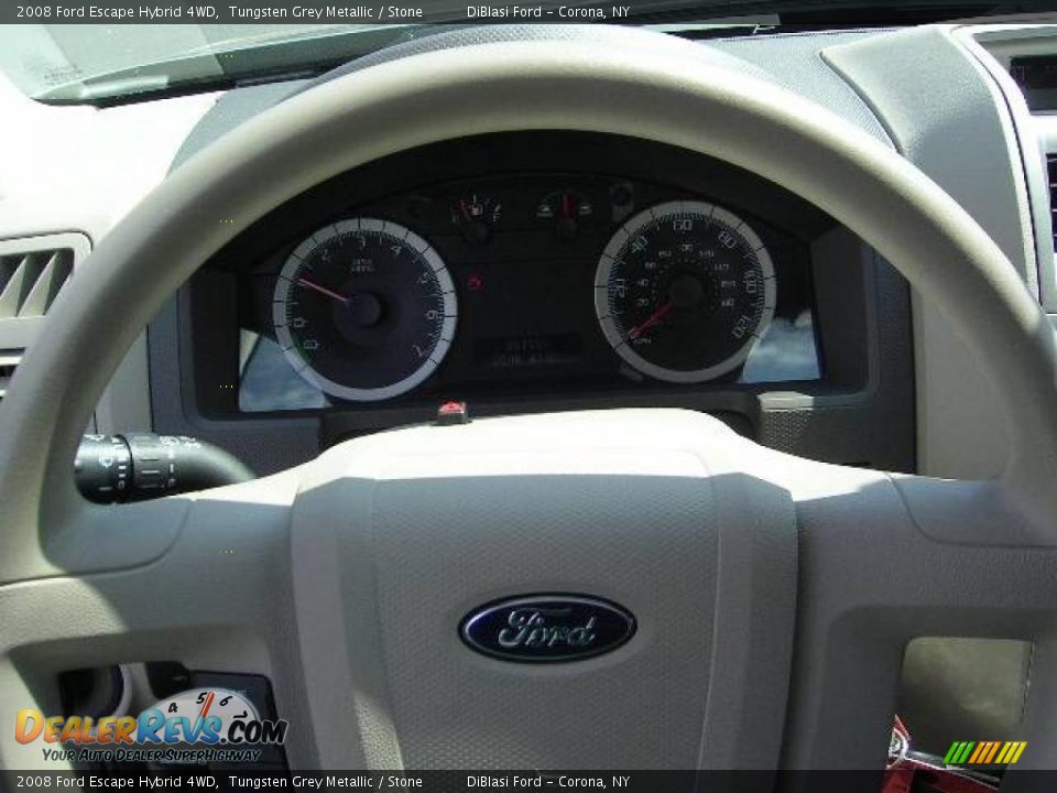 2008 Ford Escape Hybrid 4WD Tungsten Grey Metallic / Stone Photo #29