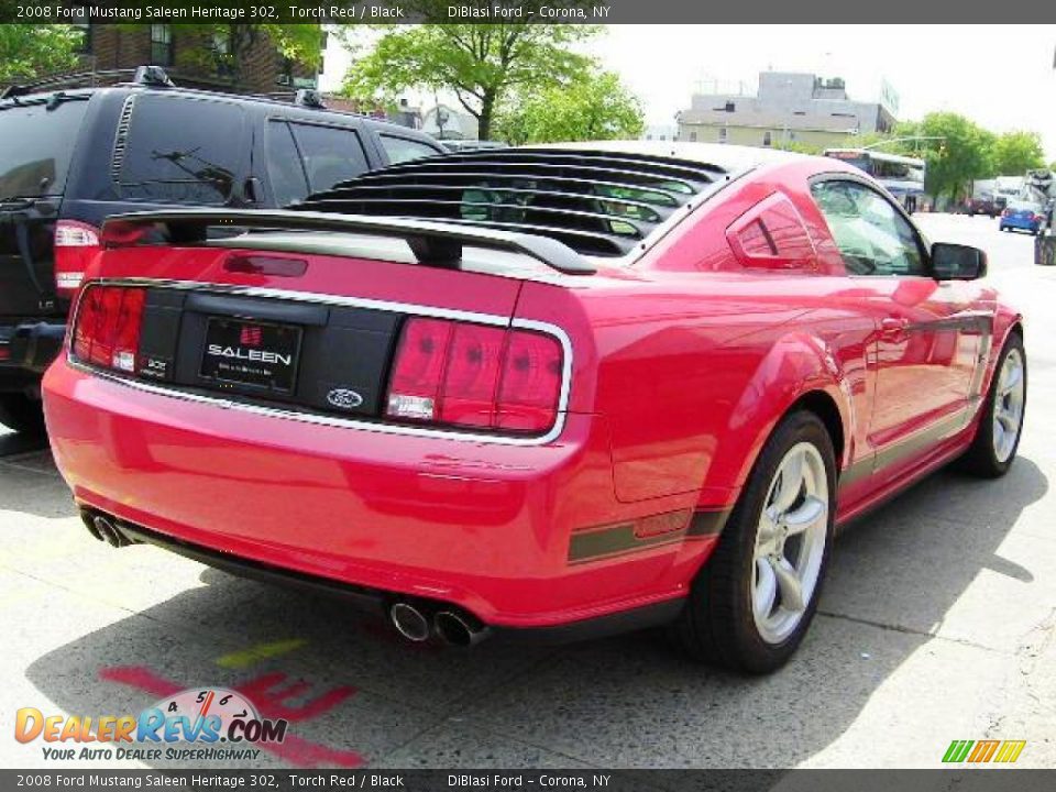 2008 Ford Mustang Saleen Heritage 302 Torch Red / Black Photo #10