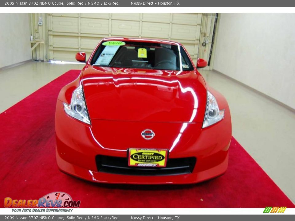 2009 Nissan 370Z NISMO Coupe Solid Red / NISMO Black/Red Photo #2