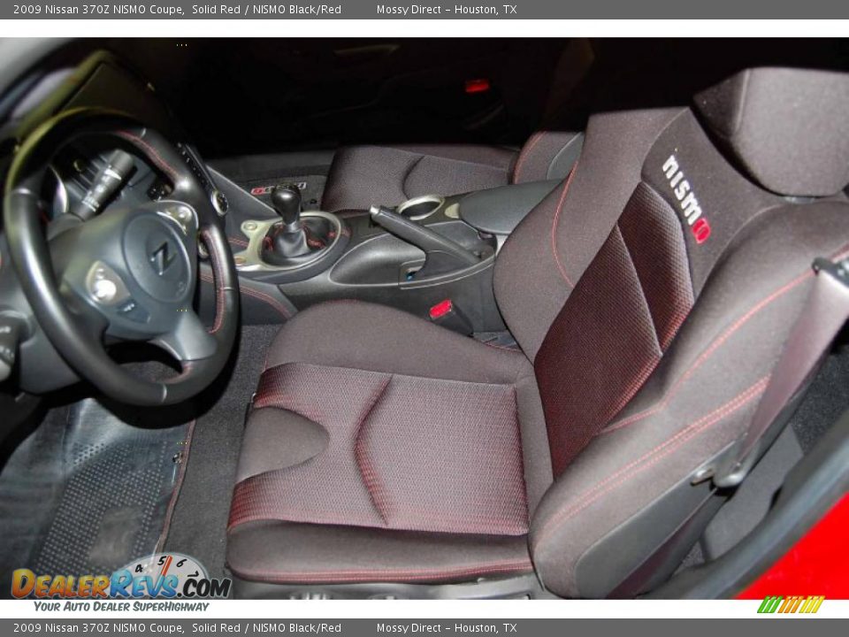 NISMO Black/Red Interior - 2009 Nissan 370Z NISMO Coupe Photo #10