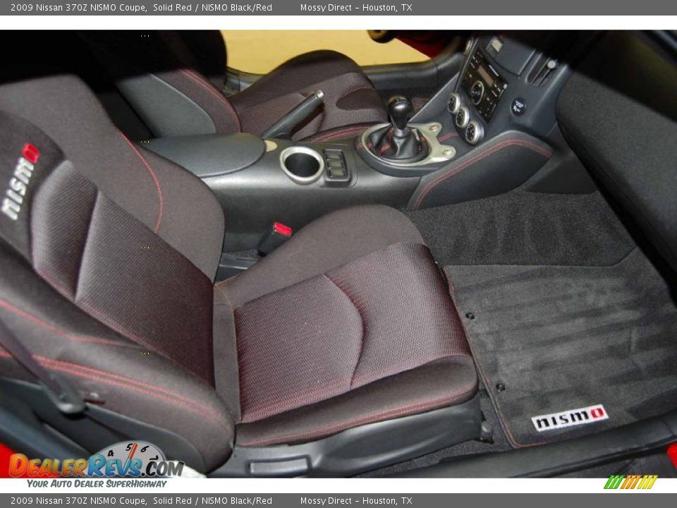 NISMO Black/Red Interior - 2009 Nissan 370Z NISMO Coupe Photo #16