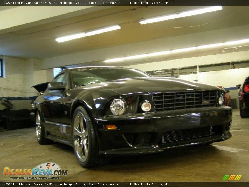 2007 Ford Mustang Saleen S281 Supercharged Coupe Black / Black Leather Photo #3
