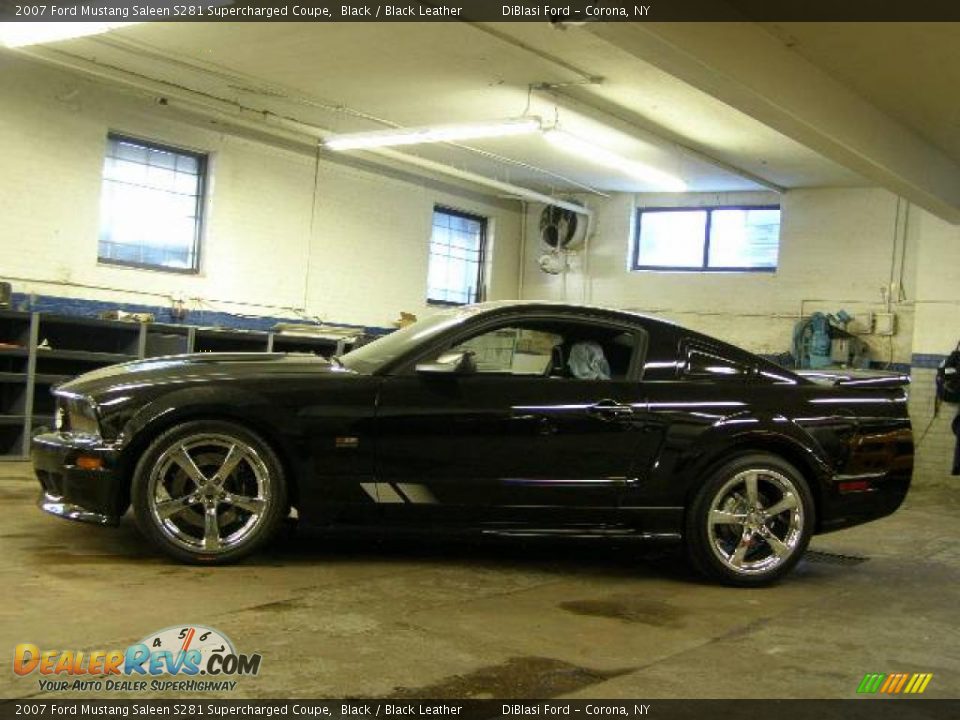 2007 Ford Mustang Saleen S281 Supercharged Coupe Black / Black Leather Photo #4