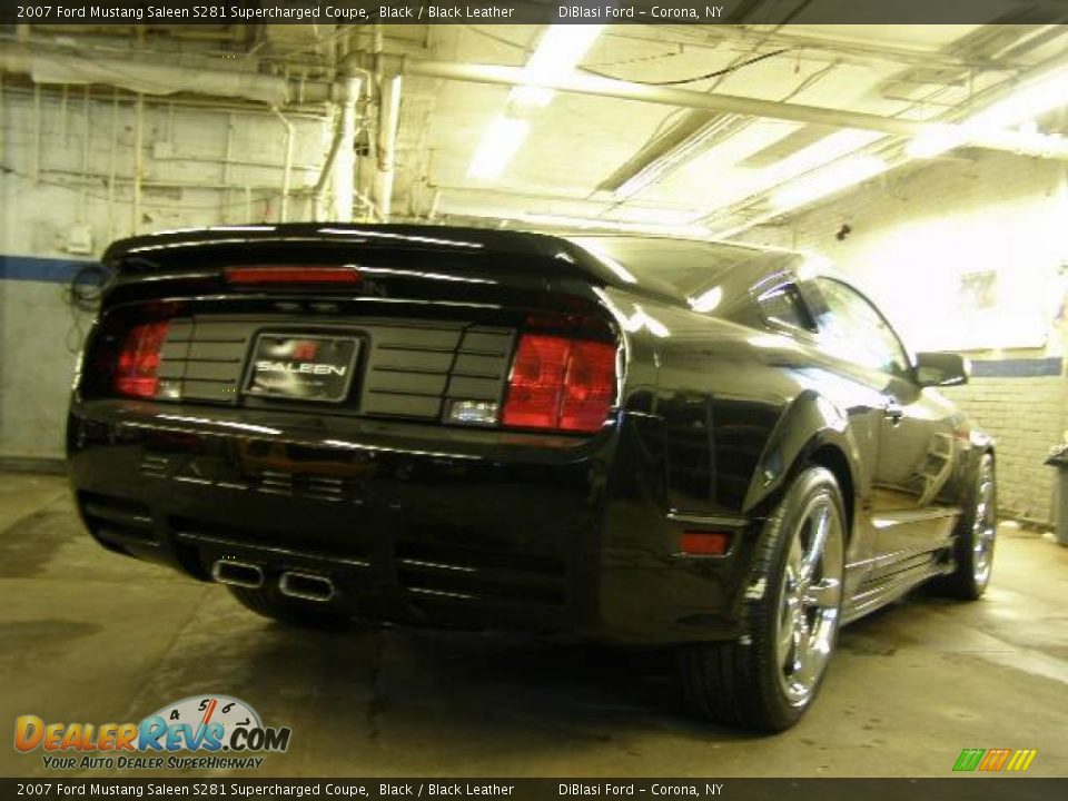 2007 Ford Mustang Saleen S281 Supercharged Coupe Black / Black Leather Photo #5