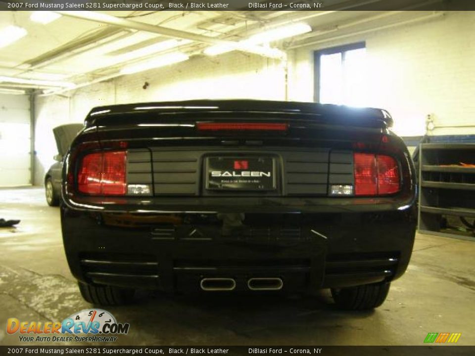 2007 Ford Mustang Saleen S281 Supercharged Coupe Black / Black Leather Photo #6