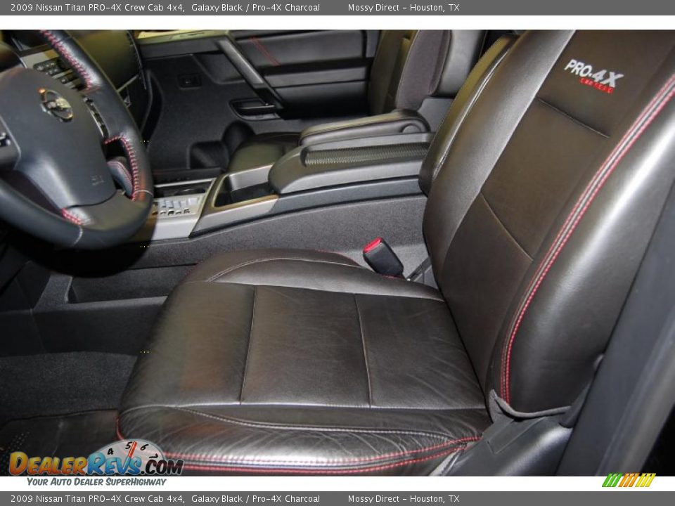 Pro-4X Charcoal Interior - 2009 Nissan Titan PRO-4X Crew Cab 4x4 Photo #11