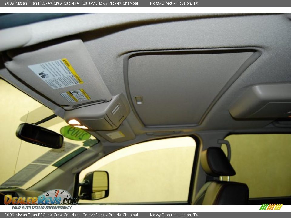2009 Nissan Titan PRO-4X Crew Cab 4x4 Galaxy Black / Pro-4X Charcoal Photo #13