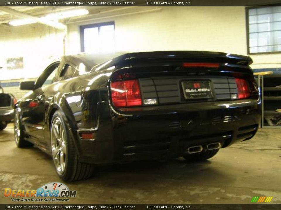 2007 Ford Mustang Saleen S281 Supercharged Coupe Black / Black Leather Photo #7