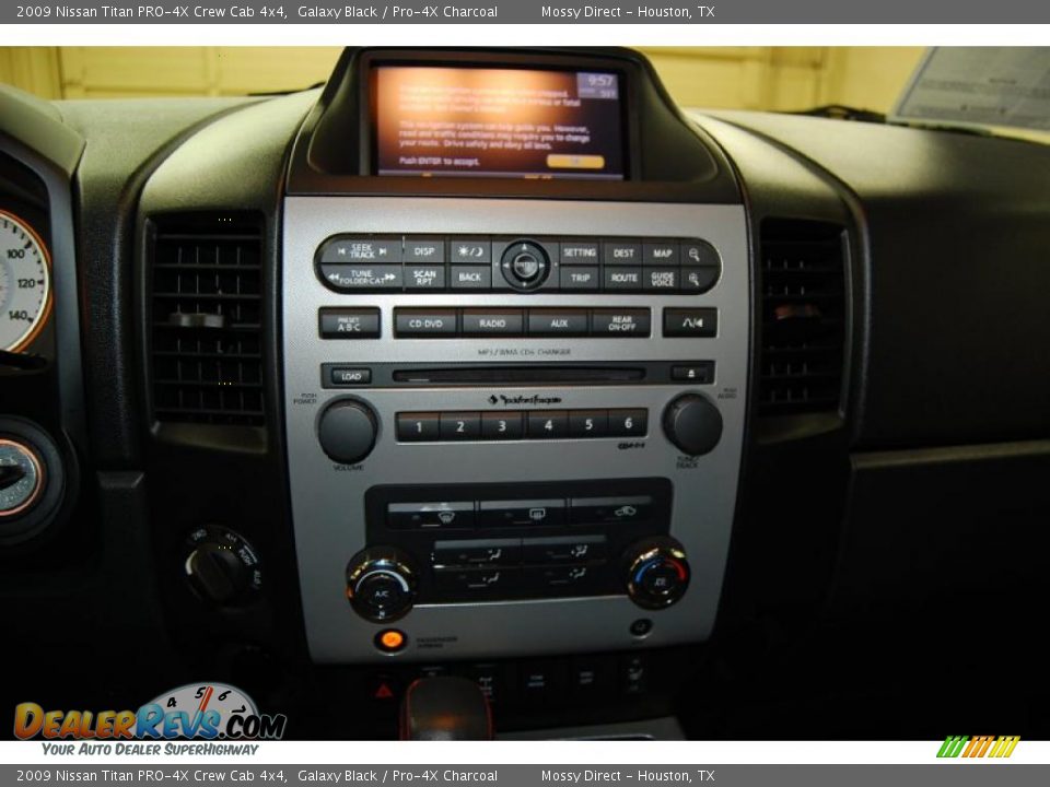 2009 Nissan Titan PRO-4X Crew Cab 4x4 Galaxy Black / Pro-4X Charcoal Photo #23