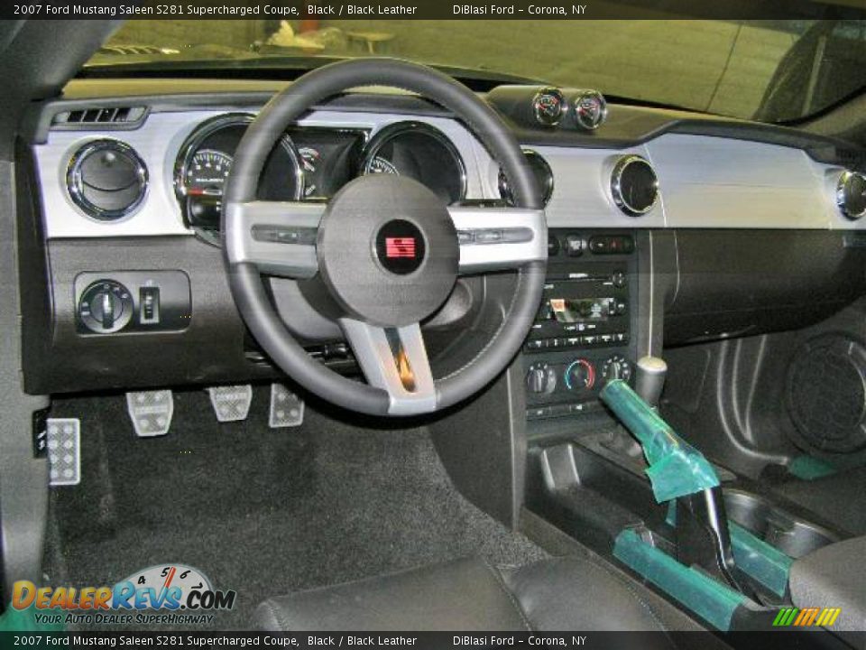 2007 Ford Mustang Saleen S281 Supercharged Coupe Black / Black Leather Photo #9