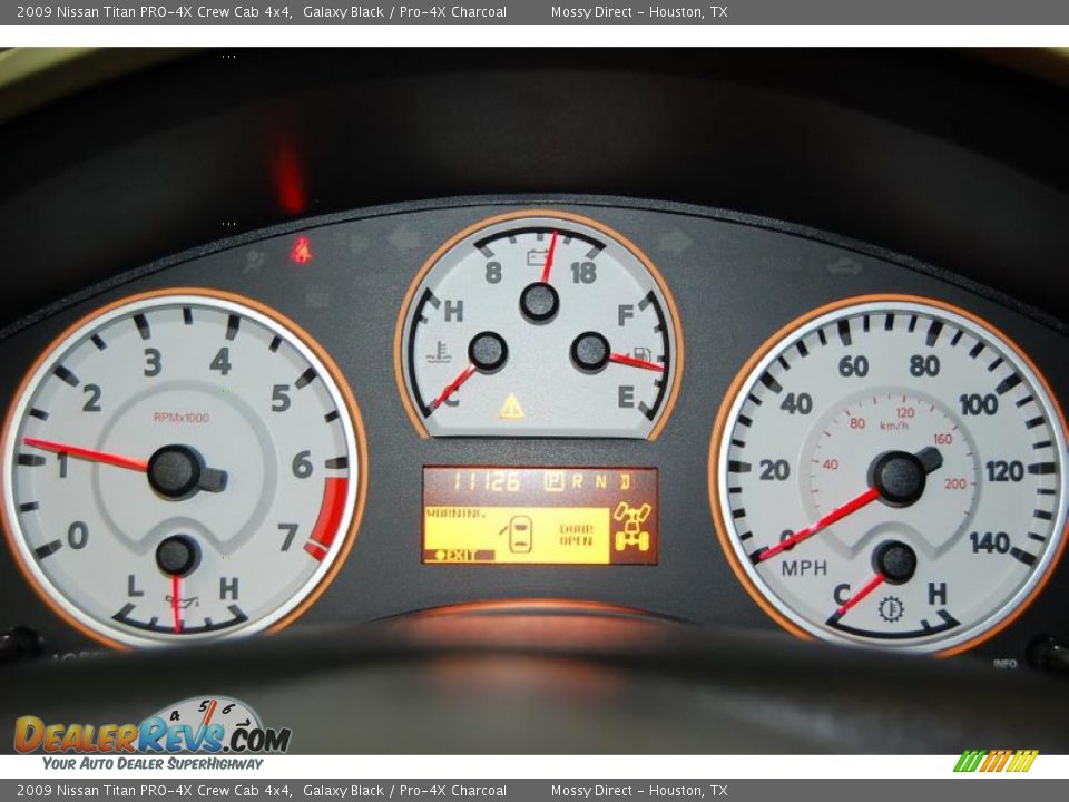 2009 Nissan Titan PRO-4X Crew Cab 4x4 Gauges Photo #27