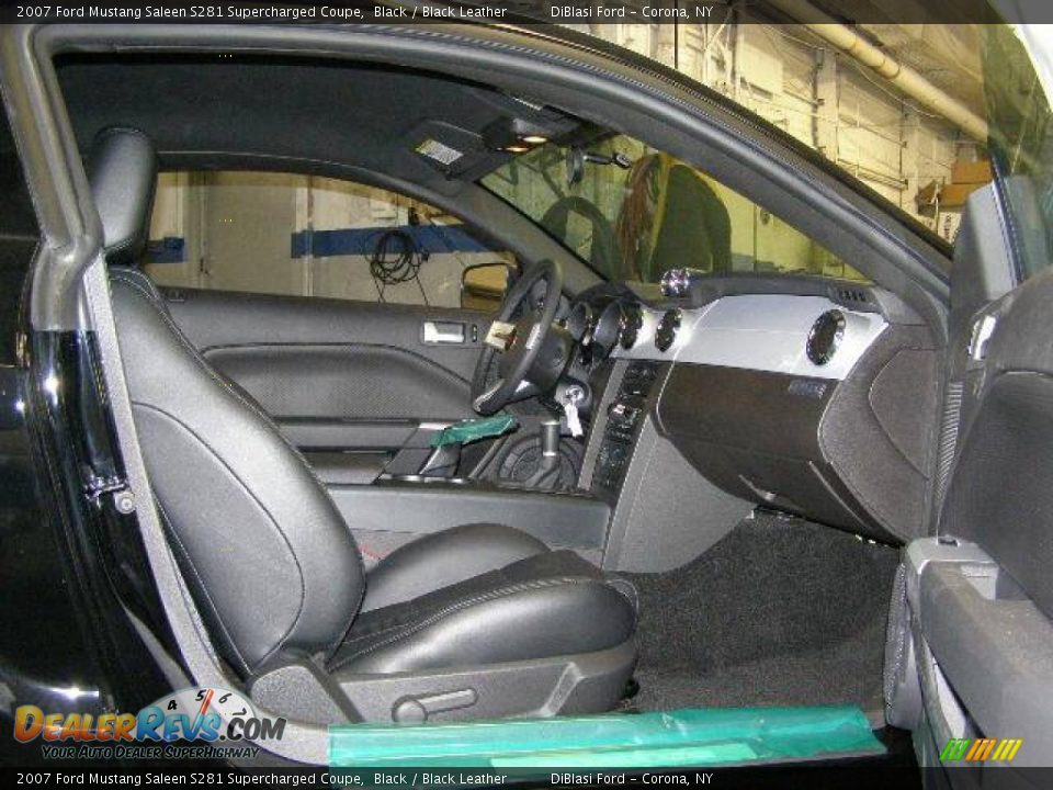 2007 Ford Mustang Saleen S281 Supercharged Coupe Black / Black Leather Photo #10