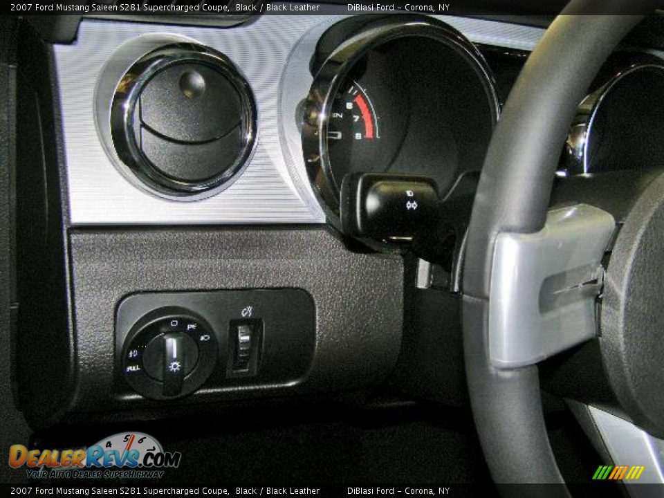 2007 Ford Mustang Saleen S281 Supercharged Coupe Black / Black Leather Photo #14