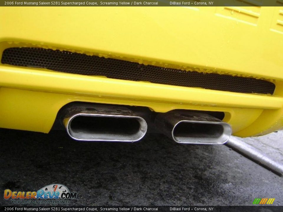 2006 Ford Mustang Saleen S281 Supercharged Coupe Screaming Yellow / Dark Charcoal Photo #7
