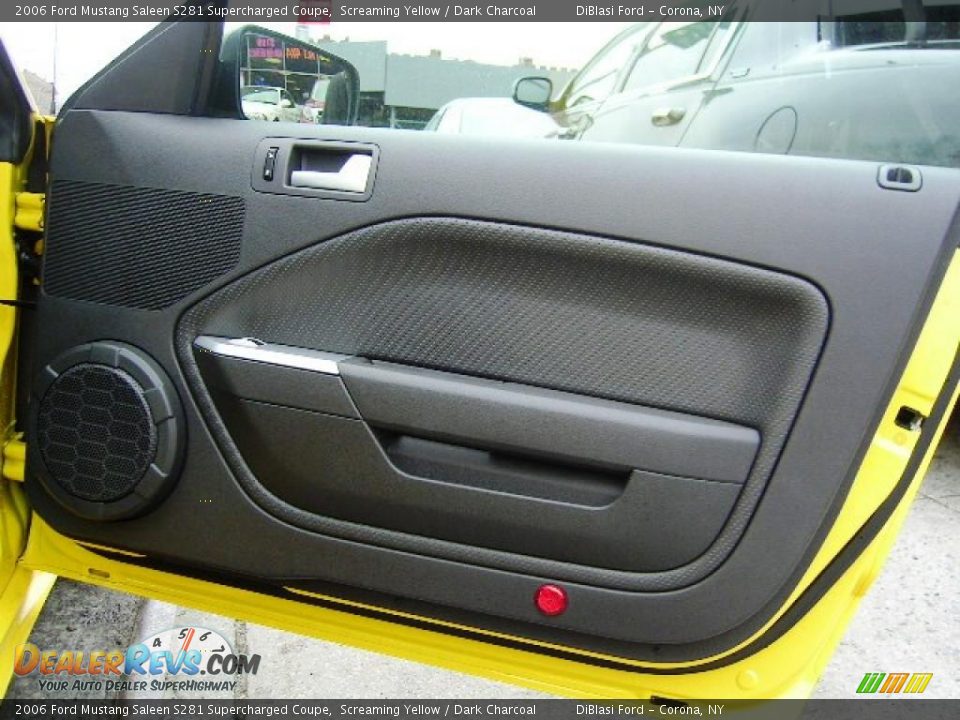 2006 Ford Mustang Saleen S281 Supercharged Coupe Screaming Yellow / Dark Charcoal Photo #10