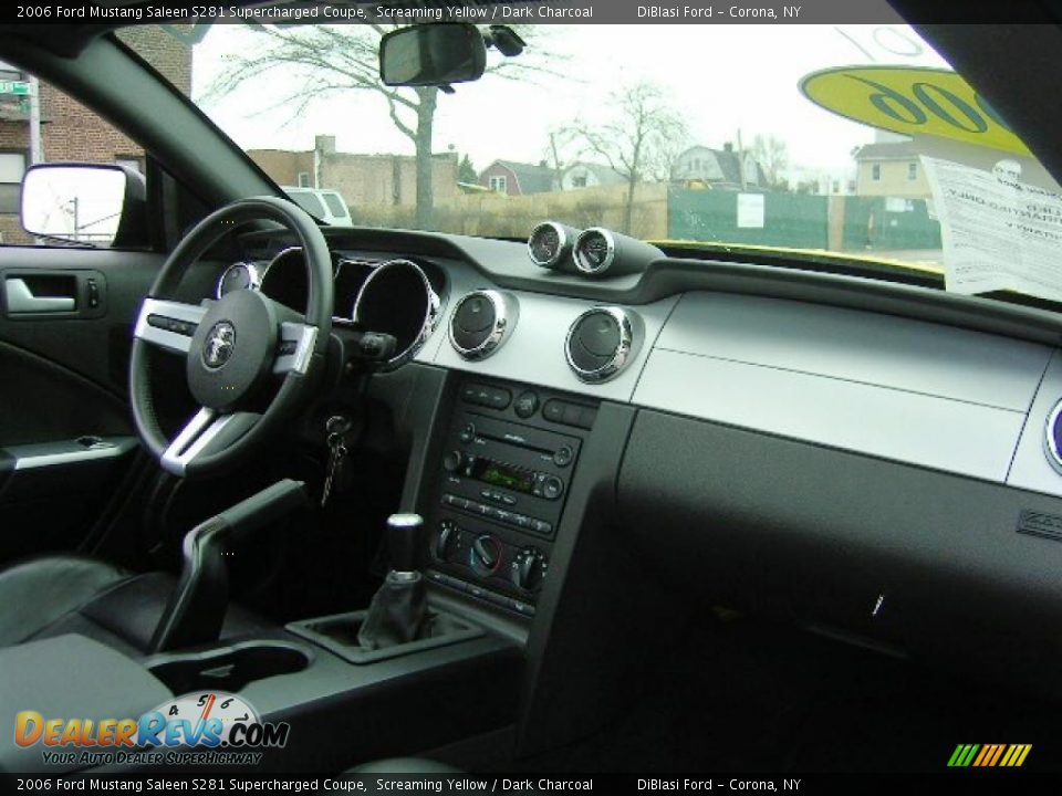 2006 Ford Mustang Saleen S281 Supercharged Coupe Screaming Yellow / Dark Charcoal Photo #12