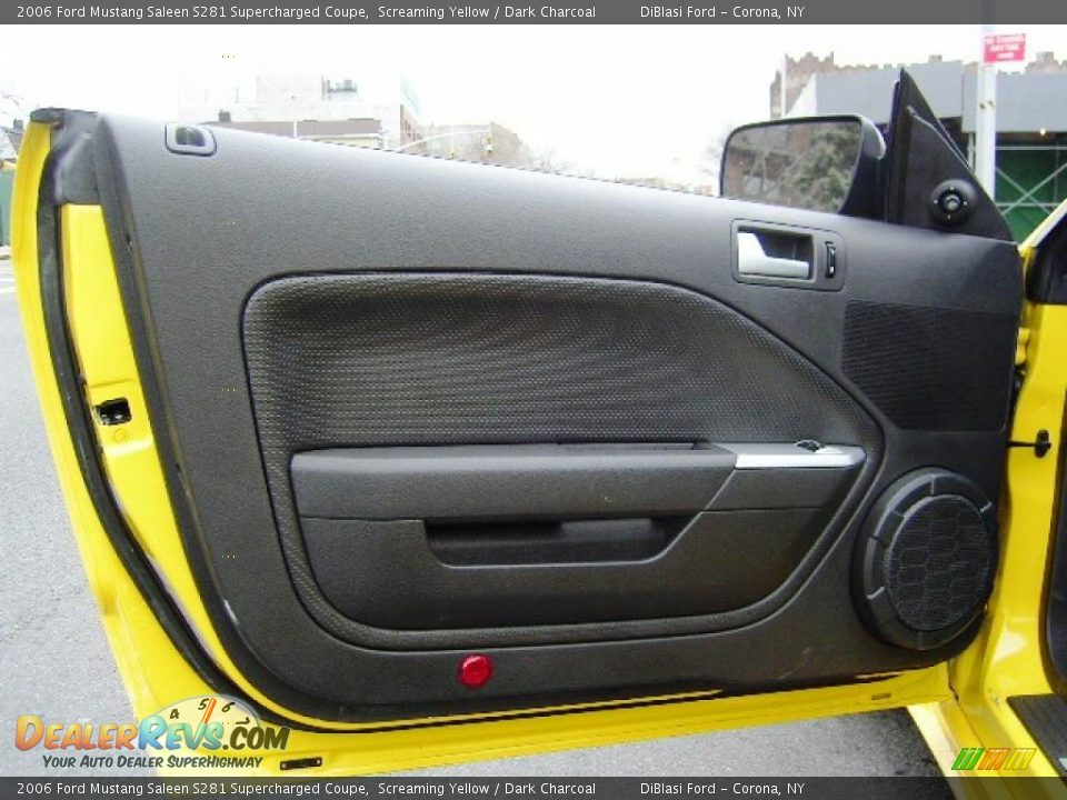 2006 Ford Mustang Saleen S281 Supercharged Coupe Screaming Yellow / Dark Charcoal Photo #14