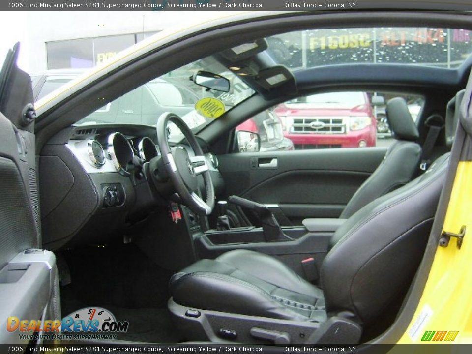 2006 Ford Mustang Saleen S281 Supercharged Coupe Screaming Yellow / Dark Charcoal Photo #15