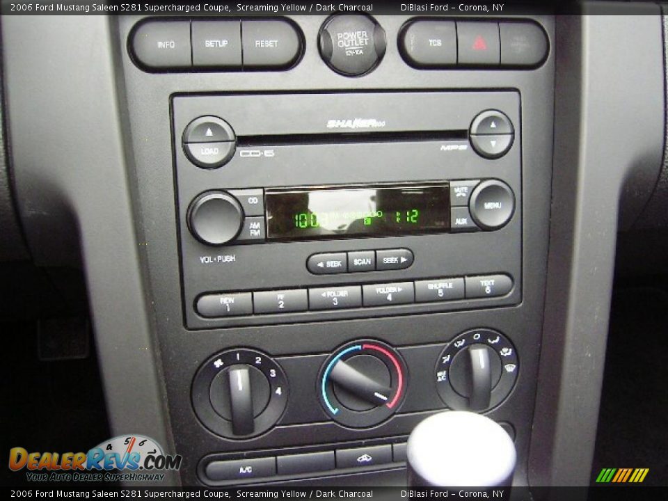 2006 Ford Mustang Saleen S281 Supercharged Coupe Screaming Yellow / Dark Charcoal Photo #16