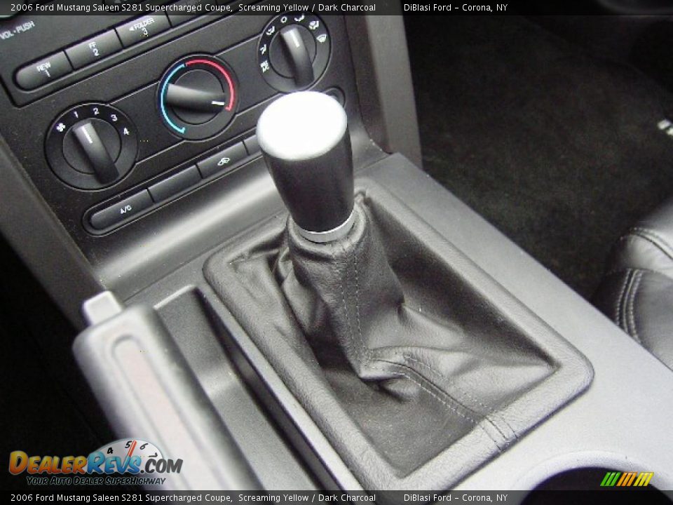 2006 Ford Mustang Saleen S281 Supercharged Coupe Screaming Yellow / Dark Charcoal Photo #17