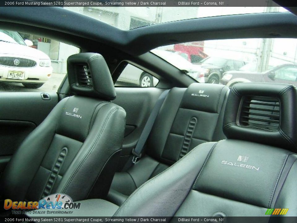 2006 Ford Mustang Saleen S281 Supercharged Coupe Screaming Yellow / Dark Charcoal Photo #23