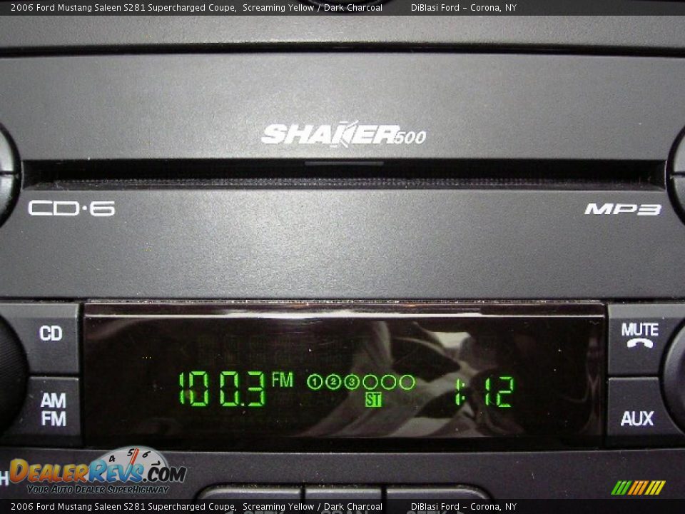 2006 Ford Mustang Saleen S281 Supercharged Coupe Screaming Yellow / Dark Charcoal Photo #25