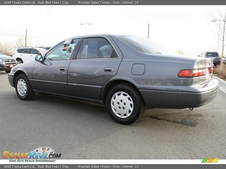 1998 Toyota Camry LE Dusk Blue Pearl / Gray Photo #4