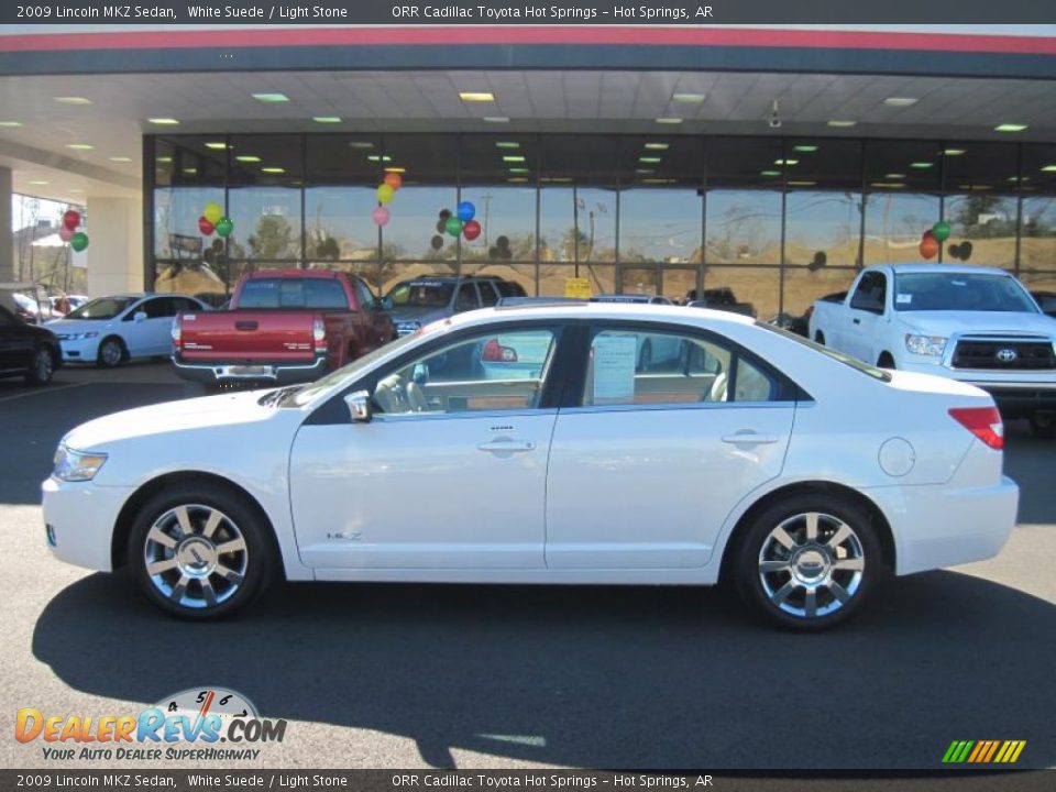 2009 Lincoln MKZ Sedan White Suede / Light Stone Photo #2