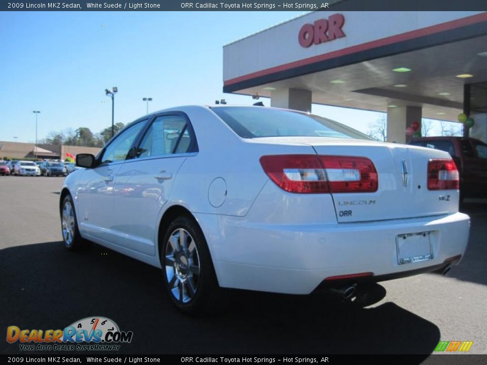 2009 Lincoln MKZ Sedan White Suede / Light Stone Photo #3