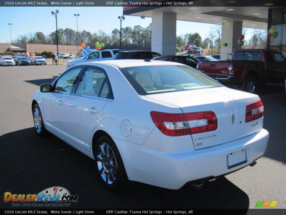 2009 Lincoln MKZ Sedan White Suede / Light Stone Photo #4