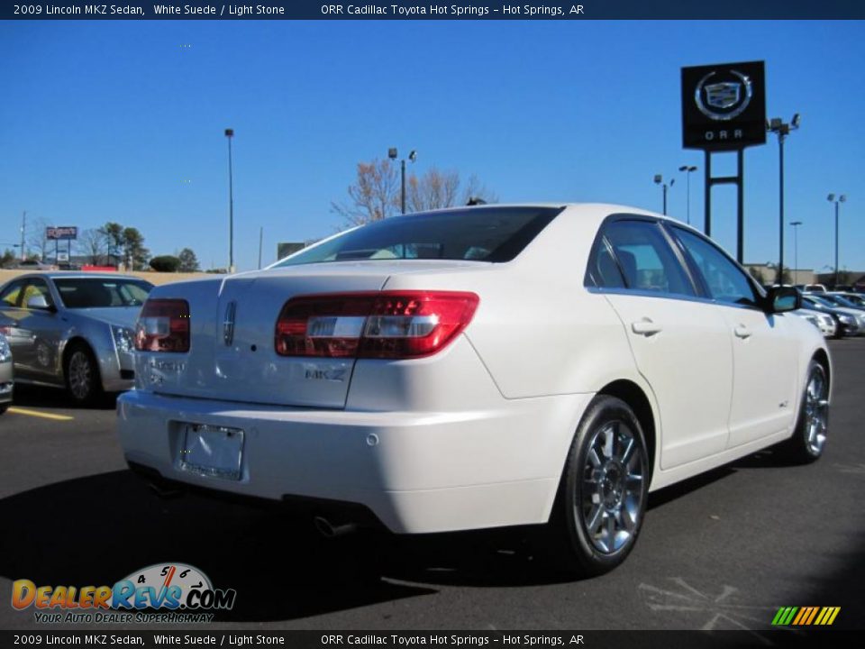 2009 Lincoln MKZ Sedan White Suede / Light Stone Photo #6