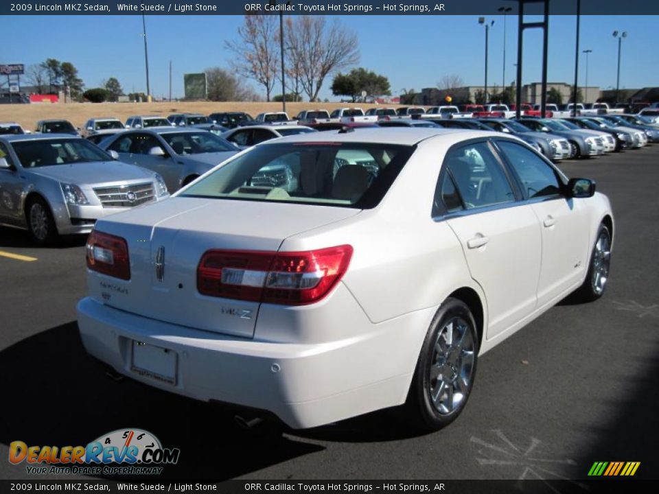 2009 Lincoln MKZ Sedan White Suede / Light Stone Photo #7