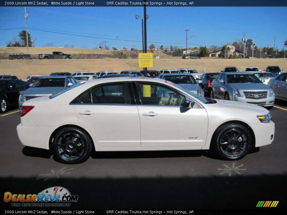 2009 Lincoln MKZ Sedan White Suede / Light Stone Photo #8