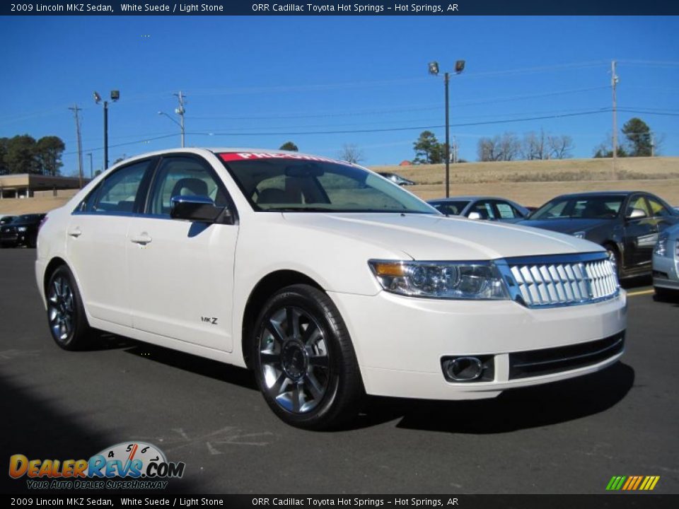 2009 Lincoln MKZ Sedan White Suede / Light Stone Photo #9