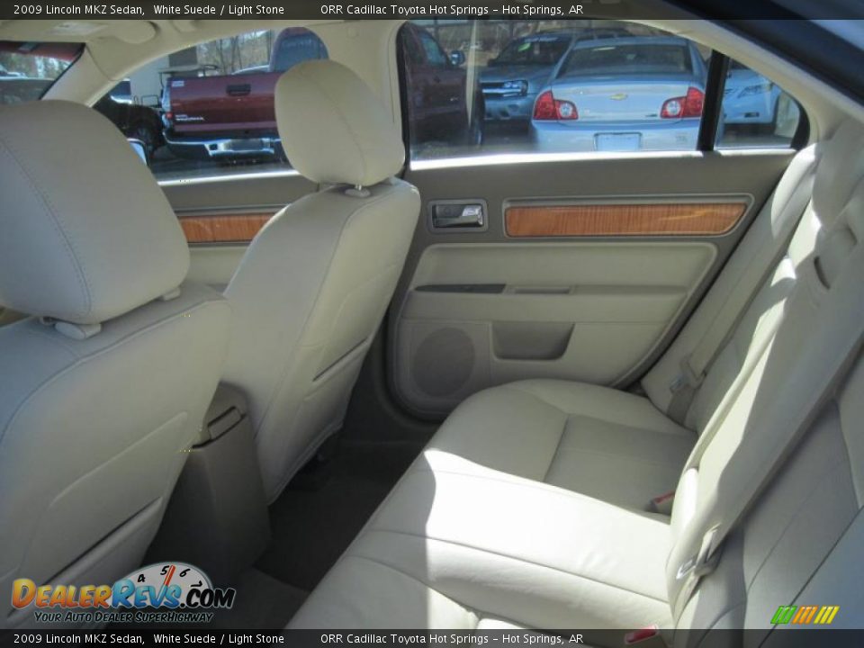 2009 Lincoln MKZ Sedan White Suede / Light Stone Photo #19