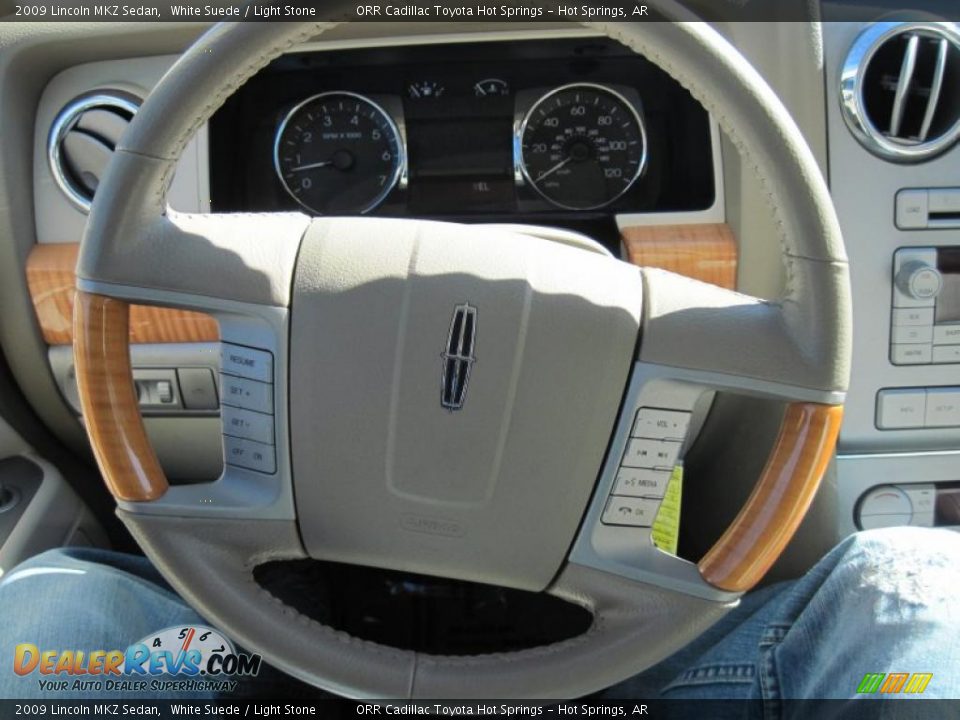 2009 Lincoln MKZ Sedan White Suede / Light Stone Photo #29