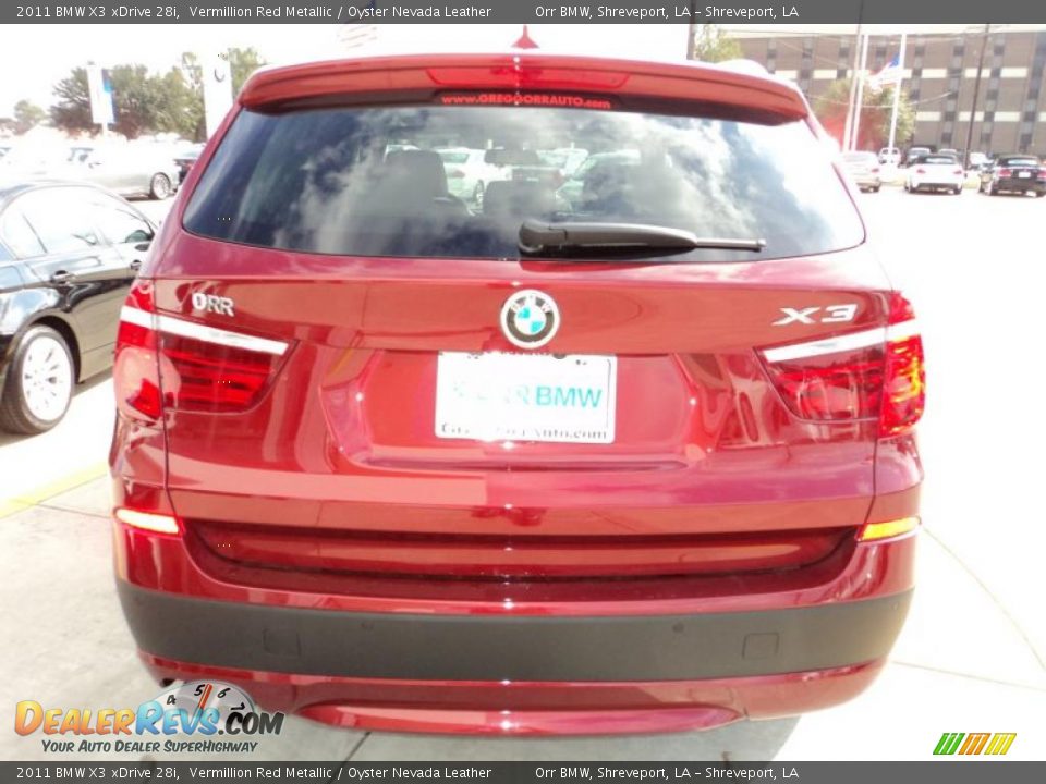 Vermillion Red Metallic 2011 BMW X3 xDrive 28i Photo #5