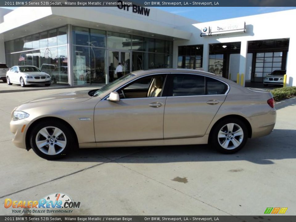 2011 BMW 5 Series 528i Sedan Milano Beige Metallic / Venetian Beige Photo #3