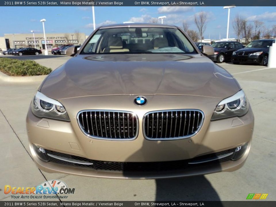 2011 BMW 5 Series 528i Sedan Milano Beige Metallic / Venetian Beige Photo #5