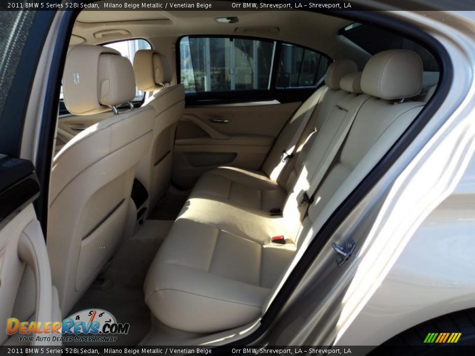 2011 BMW 5 Series 528i Sedan Milano Beige Metallic / Venetian Beige Photo #8