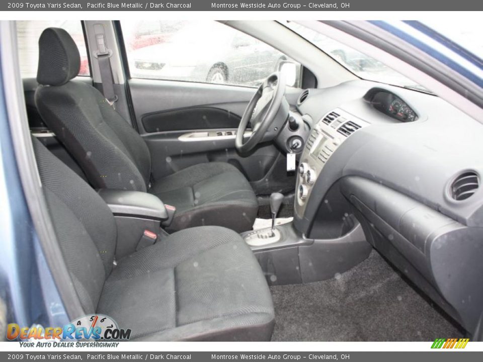 2009 Toyota Yaris Sedan Pacific Blue Metallic / Dark Charcoal Photo #18