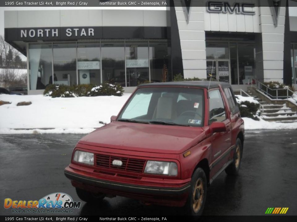 1995 Geo Tracker LSi 4x4 Bright Red / Gray Photo #1