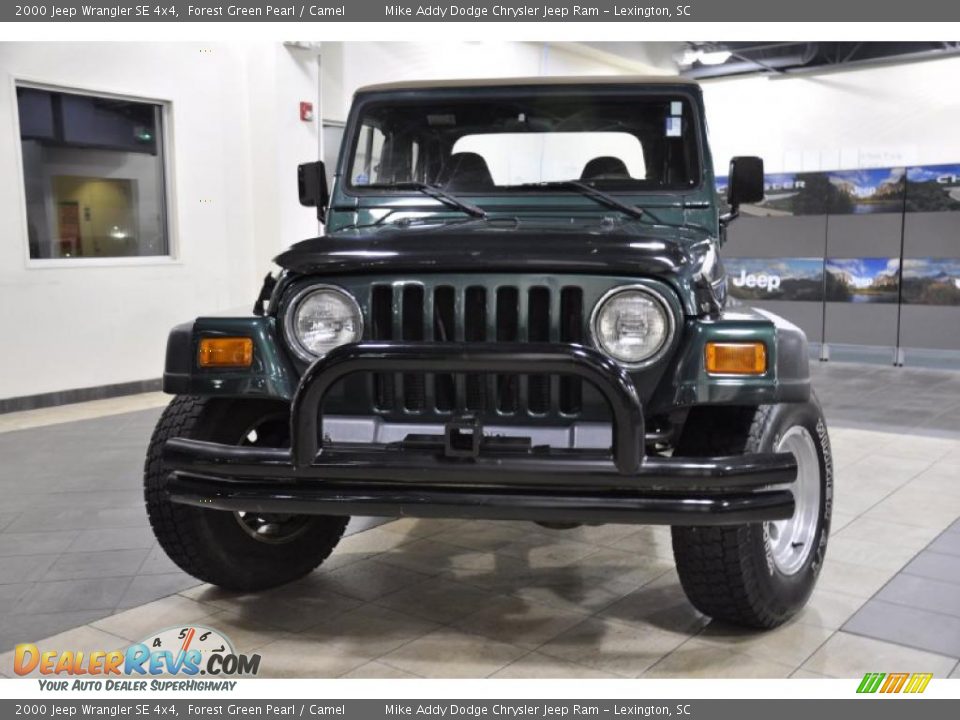 2000 Jeep Wrangler SE 4x4 Forest Green Pearl / Camel Photo #3