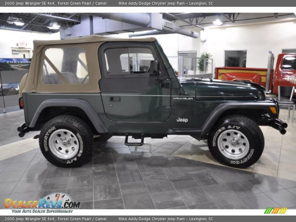 2000 Jeep Wrangler SE 4x4 Forest Green Pearl / Camel Photo #5